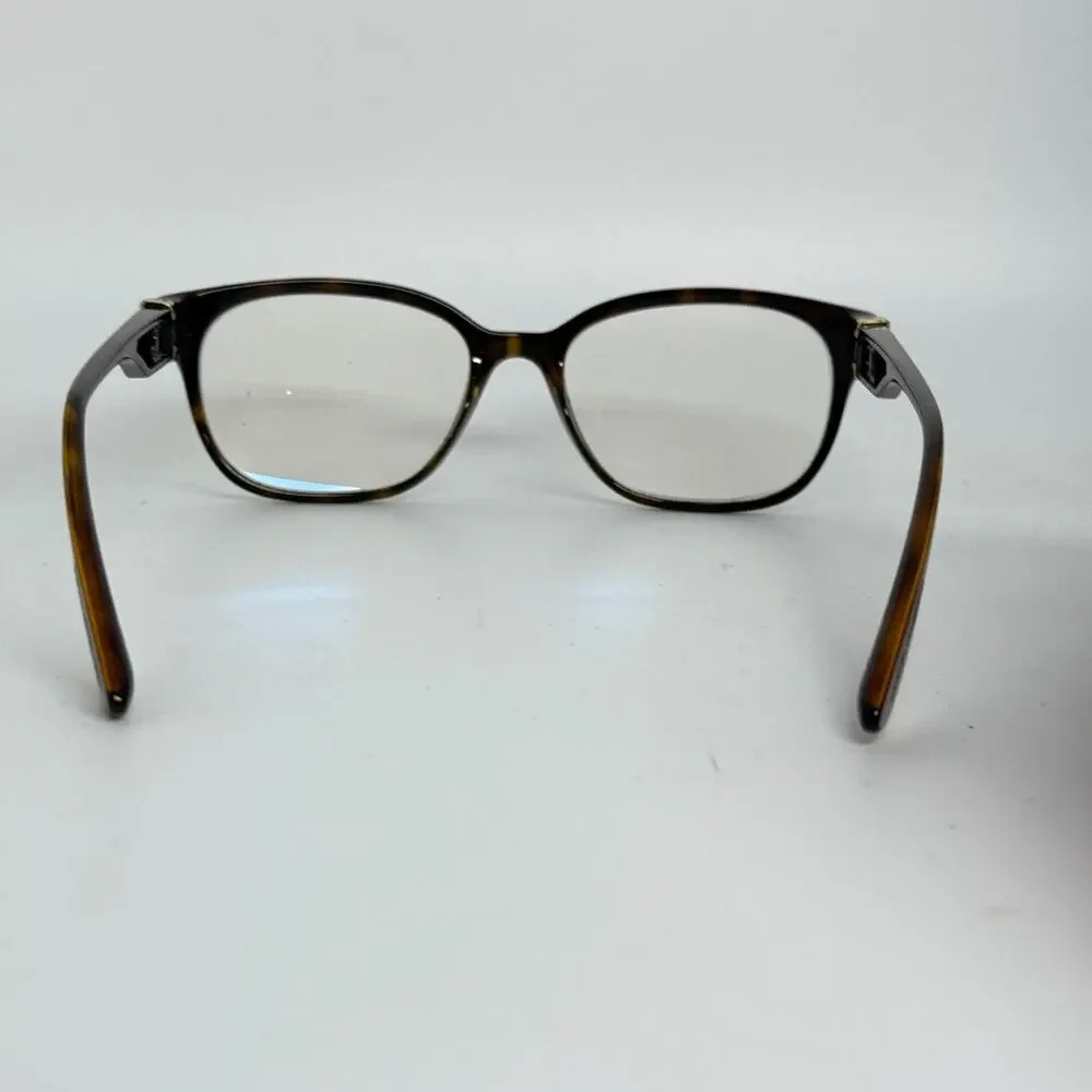 DOLCE & GABBANA Eyeglasses Frames Full Rim Cat Eye Brown‎ Tortoise H17928